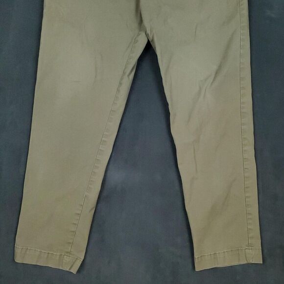 Banana Republic Pants Mens 35x27 Khaki Mason Chino Straight Fit Casual Fall 18 - Picture 7 of 16